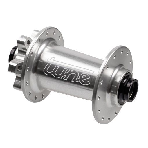 Produktbild von Tune Micro Boost Vorderradnabe - Standard Lager | 6-Loch | 15x110mm - 32-Loch - silber
