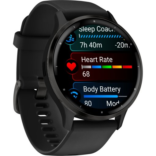 Produktbild von Garmin Venu 3 GPS Smartwatch - schwarz/schiefergrau