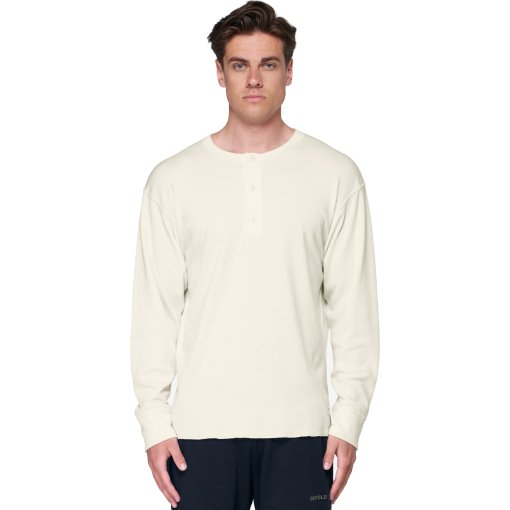 Foto de Devold Camiseta de Manga Larga Hombre - Archive Henley - 001A Blanco