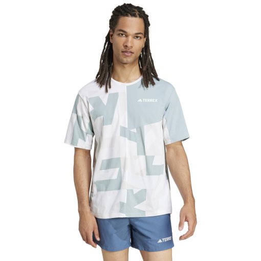Foto de adidas Camiseta Hombre - TERREX Multi Allover - white/magic grey JF4190