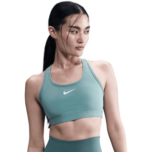 Foto de Nike Sujetador deportivo de sujeción media Mujer -  Swoosh - cannon/white DX6821-017