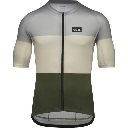 Foto de GOREWEAR Maillot de Manga Corta Hombre - Spirit Stripes - lab gray / tech beige BFBG