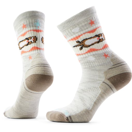Produktbild von SmartWool Light Cushion Otter Float Crew Wandersocken Damen - 069 ash