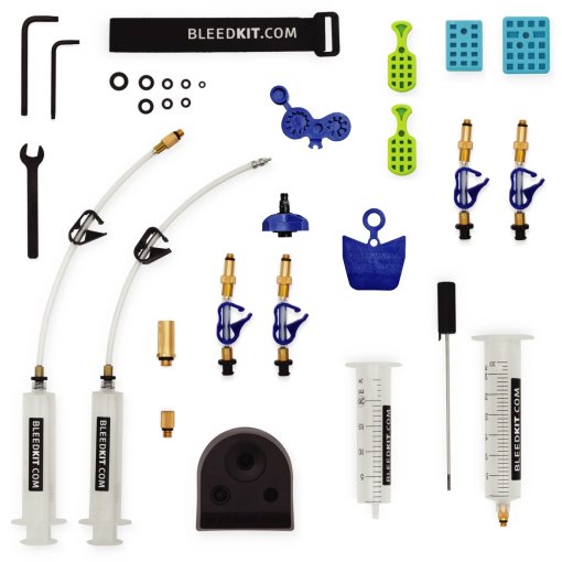 Photo produit de BLEEDKIT.COM Kit de Purge - Premium Pro Mineral - Huile Minérale | pour Shimano / SRAM / Formula / Magura / TRP / Tektro / Lewis