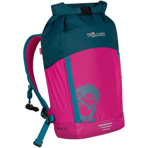 Productfoto van Trollkids Senja Rugzak 15L Kinderen - Bright Pink/Harbor Blue/Madeira Blue