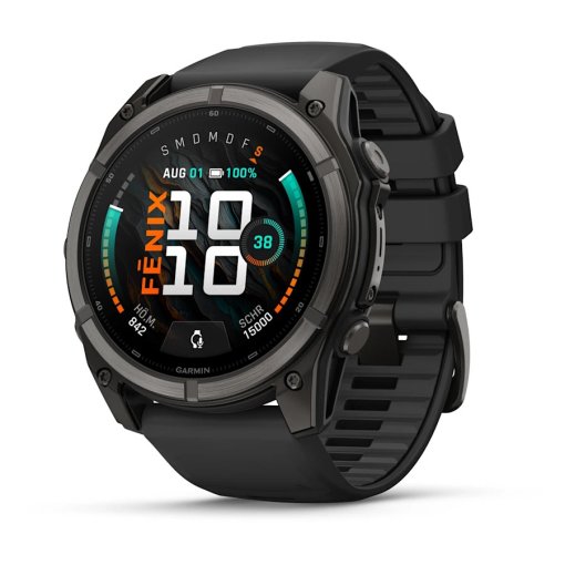 Picture of Garmin fenix 9 GPS Smartwatch - 51mm - Black/Carbon Gray DLC Titanium