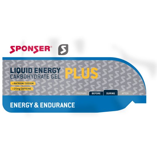 Foto de SPONSER Gel de Carbohidratos con Cafeína - Liquid Energy Plus - Sobre - 35g