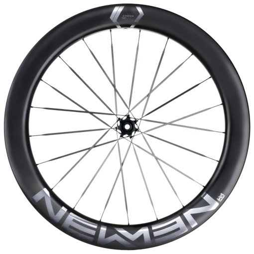 Kuva tuotteesta Newmen Streem G.62 CS Etukiekko - 28&quot; | Carbon | Clincher | Centerlock - 12x100mm - hopea