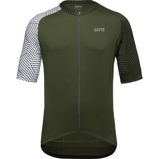 Foto de GOREWEAR Maillot de Manga Corta Hombre - C5 - utility green/blanco BH01