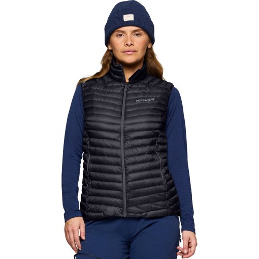 Foto de Norrona Chaleco Plumas Mujer - trollveggen down800 Super Light - Caviar Black