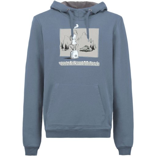 Produktbild von E9 Hood Kapuzenpullover Herren - Steel Blue/Moka