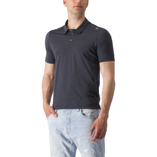 Produktbild von Castelli Merino Polo Herren - light black 085