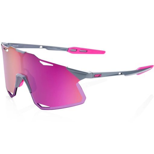 Produktbild von 100% Hypercraft Brille - Tokyo Nights / Translucent Grey  - Purple Multilayer Mirror | Clear