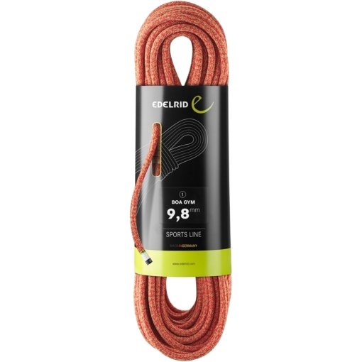 Photo produit de Edelrid Corde Escalade - BOA GYM 9,8 mm - 40 m - rouge/vert