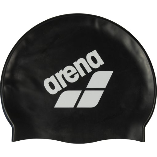Produktbild von arena Big Logo Badekappe - Schwarz/Weiß