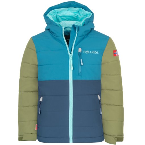 Foto de Trollkids Chaqueta Esquí Niño - Hemsedal XT - Dark Marine/Mystic Blue/Pine Green