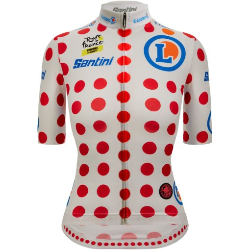 Foto de Santini Maillot de Manga Corta Mujer - GPM Leader - Tour de France Femmes Avec Zwift™ 2025 Collection Fan Line - RE971L75CTDFKOM - pois PO