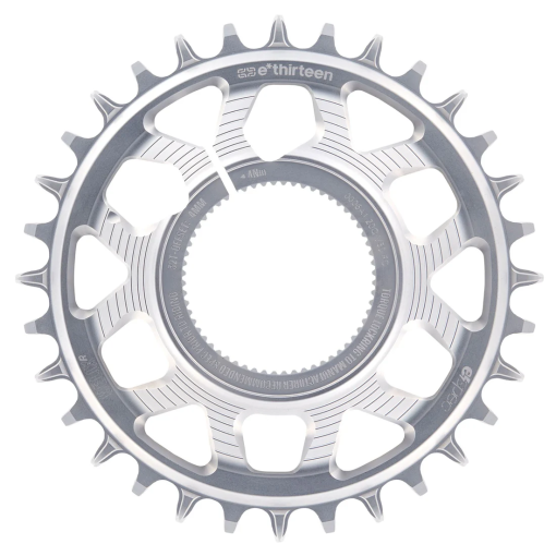 Produktbild von e*thirteen Helix Race e*spec Direct Mount Kettenblatt - Specialized Kenevo / Levo SL 1.1 | -4 mm Offset - silver