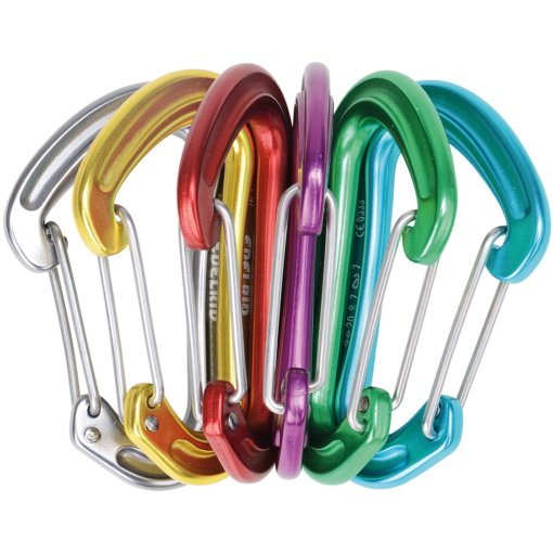 Productfoto van Edelrid Nineteen G Sixpack Wire Snap Gate Carabiner (6 pieces)
