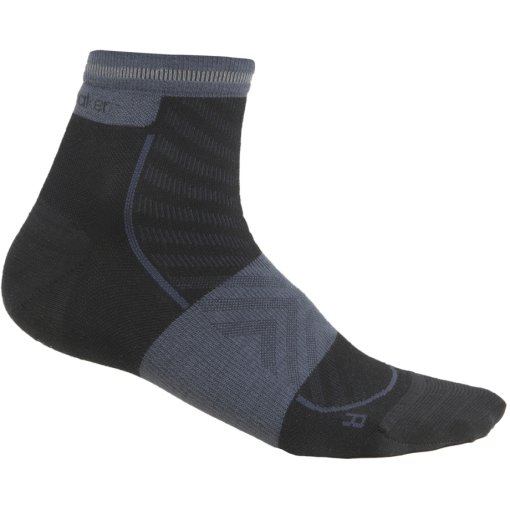 Foto de Icebreaker Calcetines Mujer - Merino Run+ Ultralight Mini - Negro/Graphite