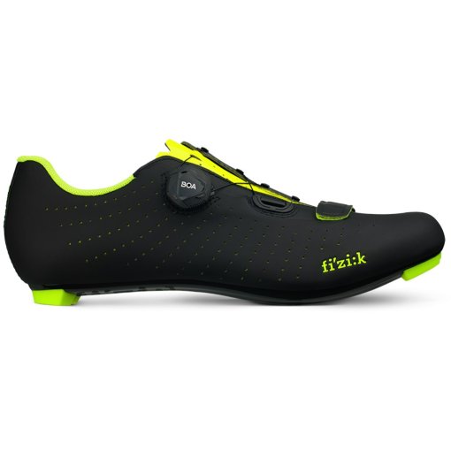 Productfoto van Fizik Tempo Overcurve R5 Racefietsschoenen - black/yellow fluo