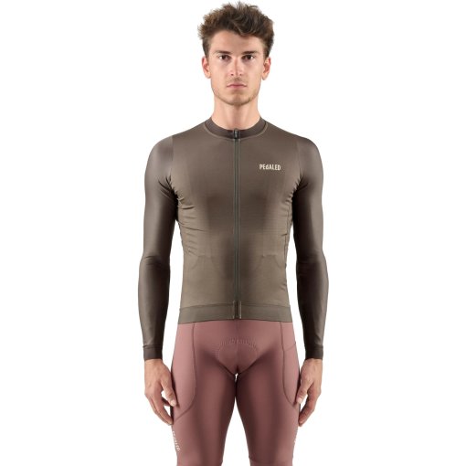 Immagine prodotto da PEdALED Maglia a Maniche Lunghe Uomo - E. Training - Grigio