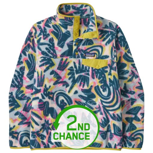Produktbild von Patagonia Lightweight Synchilla Snap-T Fleece Pullover Damen - Wild Botanist: Tidal Teal - B-Ware