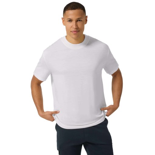 Bild von SUPER.NATURAL Casual Rib Bio J T-Shirt Herren - Fresh White