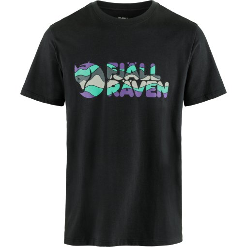 Foto de Fjällräven Camiseta Hombre - Multicolor Logo - negro