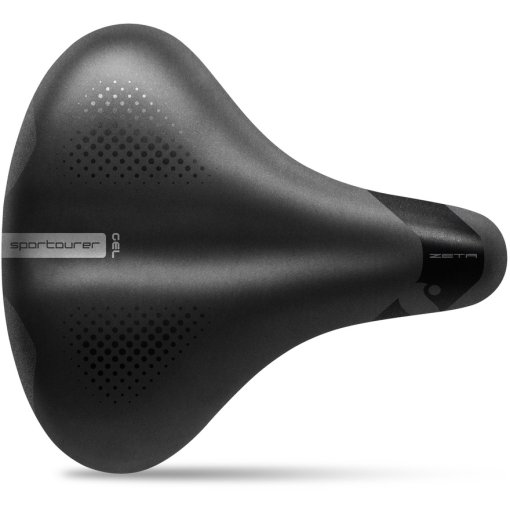 Foto de Sportourer Zeta Gel Hi-Viz Sillín - negro