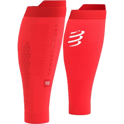 Foto de Compressport Pantorrilleras Compresión - R2 3.0 - fluo red/white reflective