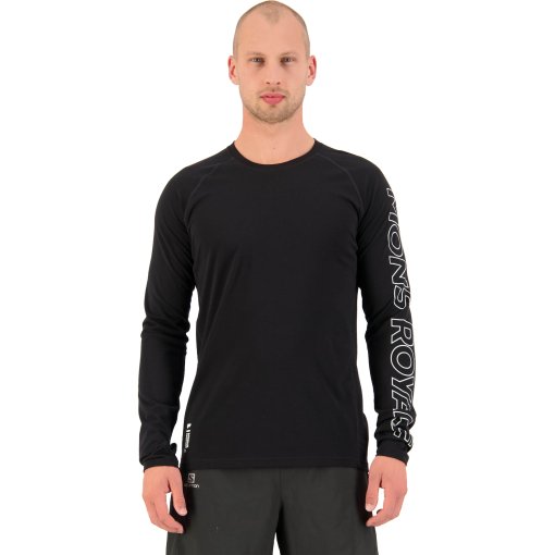Photo produit de Mons Royale T-Shirt Manches Longues Homme - Temple Merino - noir