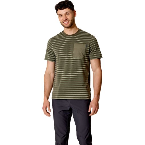 Photo produit de Rab Rivelin Stripe Pocket T-shirts hommes - light khaki stripe