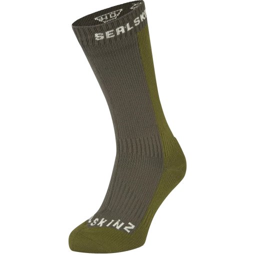 Foto de SealSkinz Calcetines Medianos Impermeables - Starston Cold Weather - Oliva