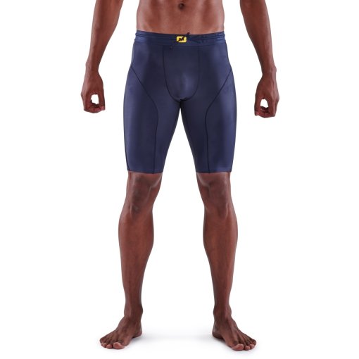 Productfoto van SKINS 5-Series Hardloop-Half-Tights Heren - Navy Blue