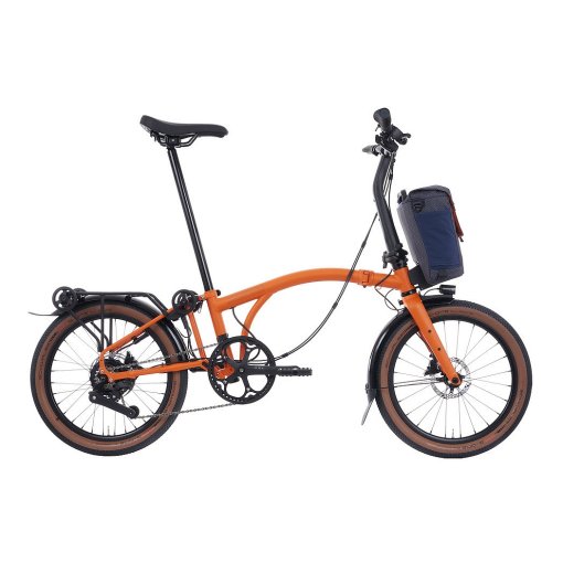 Immagine prodotto da Brompton Bici Pieghevole Elettrica 20&quot; - Electric G Line - 4 Speed - Large Bar - Telescopic Seatpost - Rear Rack - 2025 - adventure orange