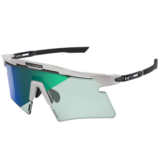 Billede af Scicon Aeroshade 2.0 Titanium Briller - Photochromic - White Metal Matte - Blue-Green Mirror