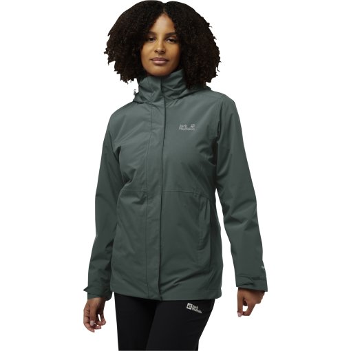 Photo produit de Jack Wolfskin Rotwand 3In1 Veste pour femme - sago palm