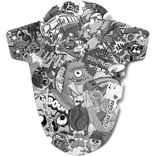 Foto de rie:sel design Guardabarros - criss:cross - Stickerbomb Eyecatcher Ultra Black