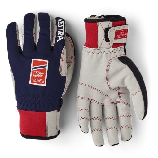 Foto de Hestra Guantes de Cross 5 Dedos - Ergo Grip Windstopper Race - navy