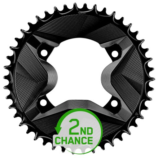 Produktbild von Alugear AERO Kettenblatt - Gravel | 4x BCD 110 (Shimano GRX) | 1x 11/12s - rund | schwarz - B-Ware