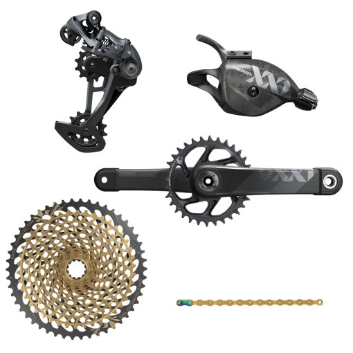 Immagine prodotto da SRAM XX1 Eagle Boost Groupset - 1x12-speed - Trigger Shifter - 10-50 t. XG-1299 Cassette - gold