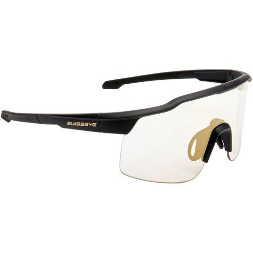 Produktbild von Swiss Eye Racer 2 Brille - Black Matt/Black - Photochromic Clear-Smoke Gold Revo | 12451