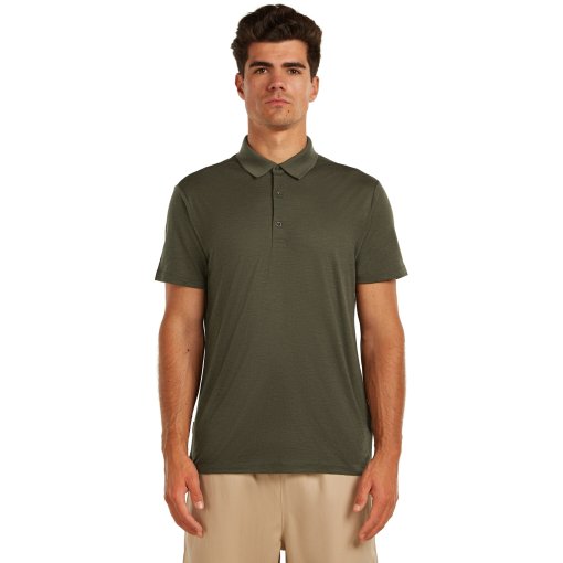 Picture of Icebreaker Merino 150 Tech Lite Polo Shirt Men - Dark Loden