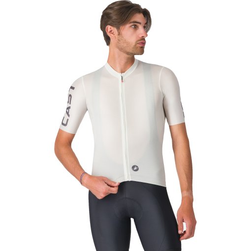 Foto de Castelli Entrata Apex Maillot de manga corta para hombre - ivory/smoky grey 065