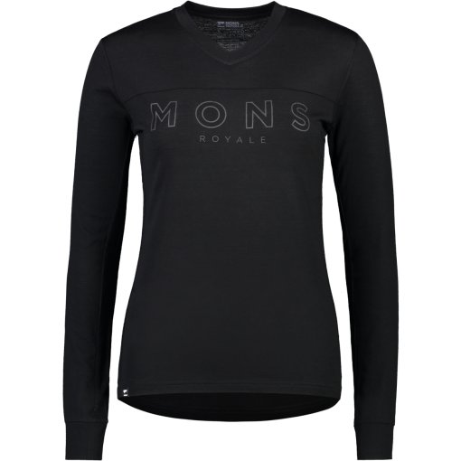 Foto de Mons Royale Camiseta de Manga Larga Mujer - Redwood Merino - negro