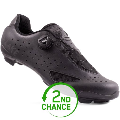 Produktbild von Lake CX177 Rennradschuhe Herren - Breit - schwarz/black reflective - B-Ware