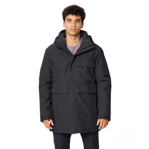 Photo produit de Vaude Idris Wool-Lined Parka pour hommes - phantom black
