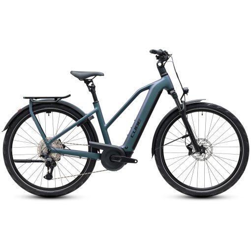 Kuva tuotteesta CUBE KATHMANDU HYBRID Pro 800 - Trapeze - Trekking-Sähköpyörä - 2027 - smaragdgrey / black