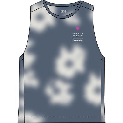 Foto de Maloja Camiseta sin Mangas Mujer - WallbergM. Gravel - dusty blue shadow 1252